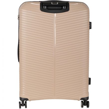 Чемодан большой L пластик PP (полипропилен) бежевый РР823(28) Чемодан большой L пластик PP (полипропилен) бежевый РР823(28)
