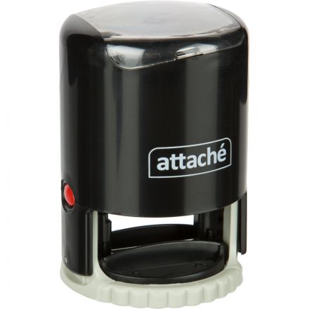 Оснастка для печати круглая Attache R45 черная 9045