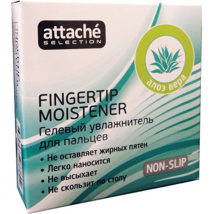 Подушка для смачивания пальцев гелевая Attache Selection алоэ вера 25 г Подушка для смачивания пальцев гелевая Attache Selection алоэ вера 25 г