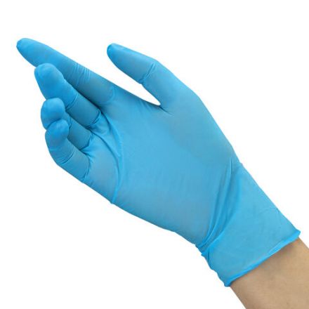 Перчатки нитриловые RABBITEX (РАББИТЕКС) Standard, 50 пар (100 шт.), голубые, размер M (средний), 702152