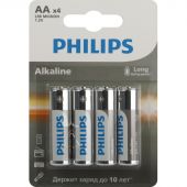Батарейка Philips Entry АА LR6-4BL/LR6A4B/51 алкалин. 1,5v 4 шт/уп Батарейка Philips Entry АА LR6-4BL/LR6A4B/51 алкалин. 1,5v 4 шт/уп