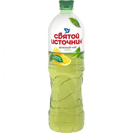 Чай холодный Святой Источник зеленый, лимон негаз ПЭТ 0,5л