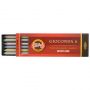 Грифели цветные для цанговых карандашей Koh-I-Noor "Gioconda", 5,6мм, металлик ассорти, 6шт., пластик коробвый