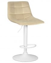 Стул барный DOBRIN TAILOR WHITE, бежевый велюр (MJ9-10) Стул барный DOBRIN TAILOR WHITE, бежевый велюр (MJ9-10)