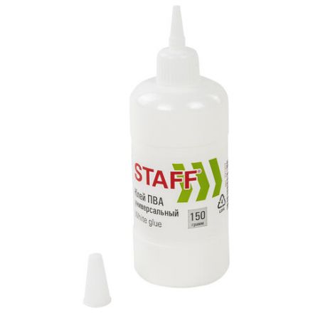 Клей ПВА STAFF евро, 150 г, 221207 Клей ПВА STAFF евро, 150 г, 221207
