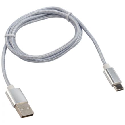 Кабель USB 2.0 - USB Type-C, М/М, 1 м, Rexant, сереб, 18-1899