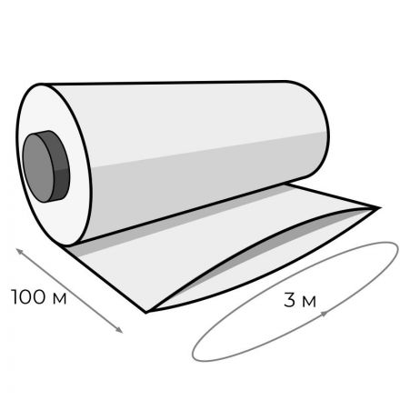 Пленка укрывная ПВД 200мкм, 1,5х100м, рукав, прозрачная СПб Пленка укрывная ПВД 200мкм, 1,5х100м, рукав, прозрачная СПб