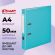 Папка-регистратор Комус Экономи 50мм бирюзовый тиффани,ПБП1,карм.кор,мет.уг