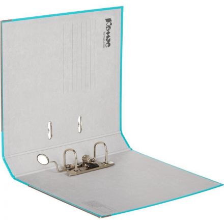 Папка-регистратор Комус Экономи 50мм бирюзовый тиффани,ПБП1,карм.кор,мет.уг