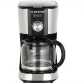 Кофеварка Brayer 900 Вт, 1,5 л, таймер, LCD-дисп,противокап сист Кофеварка Brayer 900 Вт, 1,5 л, таймер, LCD-дисп,противокап сист