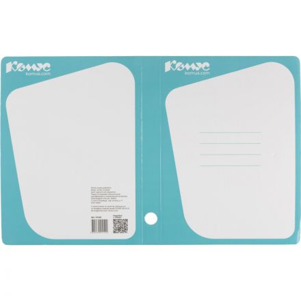 Скоросшиватель картонный Комус каширован.картон 30мм голубой Скоросшиватель картонный Комус каширован.картон 30мм голубой