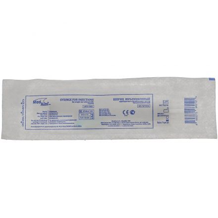 Шприц 3-комп. однораз. 2мл LS 23G(0,63х32) прил. 100шт/уп MedAim