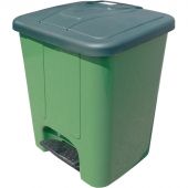 Контейнер-бак мусорный 25л с педалью, зеленый
