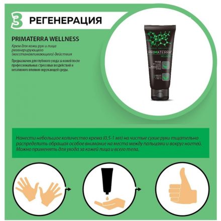 Крем регенерирующий Primaterra WELLNESS для рук 100мл Крем регенерирующий Primaterra WELLNESS для рук 100мл