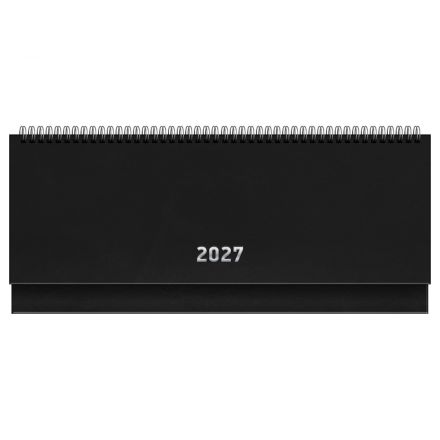 Планинг датированный 2027г., 64л., 285*100, бумвинил, BG, чёрный
