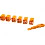 Вставка блокир-ов коннек-ра RJ-45 LANMASTER LAN-SEC45-CL-SET-OR 6шт/уп+ключ Вставка блокир-ов коннек-ра RJ-45 LANMASTER LAN-SEC45-CL-SET-OR 6шт/уп+ключ