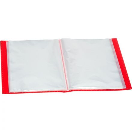 Папка файловая на 100 файлов красная Папка файловая на 100 файлов красная