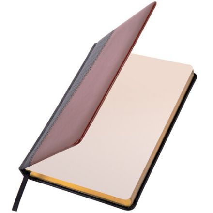 Ежедневник недатированный А5 138х213 мм BRAUBERG "Cayman" под кожу, 160 л., черный/темно-коричневый, 123399 Ежедневник недатированный А5 138х213 мм BRAUBERG "Cayman" под кожу, 160 л., черный/темно-коричневый, 123399