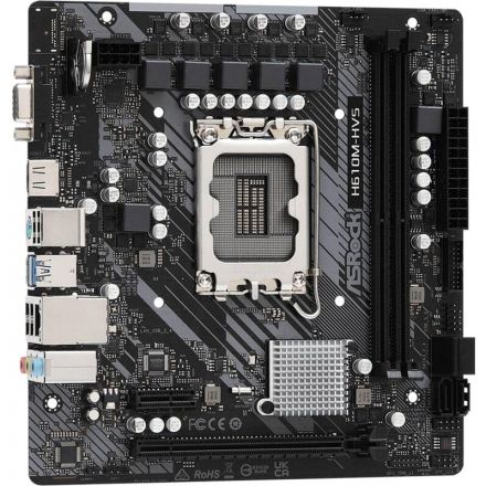 Материнская плата Asrock H610M-HVS Soc-1700 Intel H610 2xDDR4 mATX