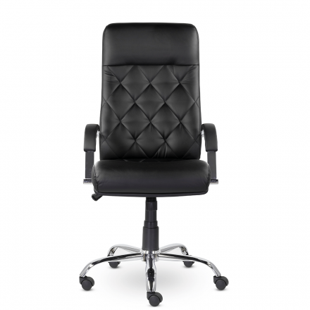 Кресло К-10 Верона В хром Z11 (черный) Кресло К-10 Верона В хром Z11 (черный)