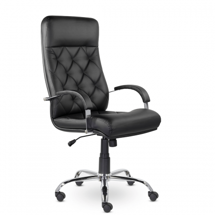 Кресло К-10 Верона В хром Z11 (черный) Кресло К-10 Верона В хром Z11 (черный)