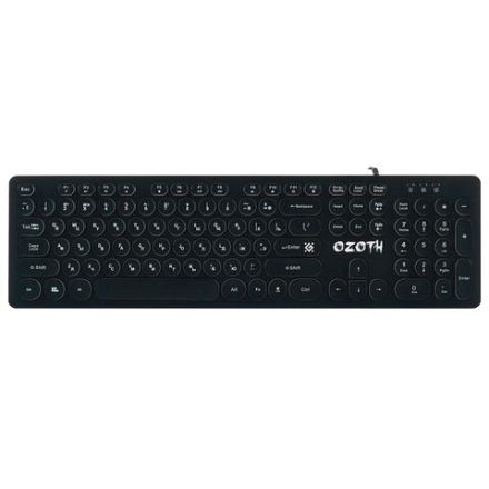 Клавиатура проводная игровая DEFENDER OZOTH GK-106, USB, 104 клавиши, с подсветкой, черная, 45106