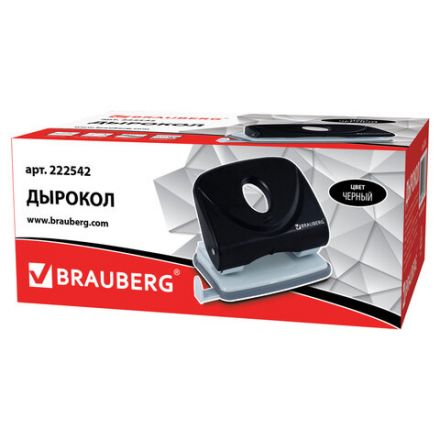 Дырокол BRAUBERG "Original", до 25 листов, черный, 222542 Дырокол BRAUBERG "Original", до 25 листов, черный, 222542