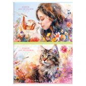 Альбом для рисования 20л., А4, на скрепке BG "Акварельная гармония"