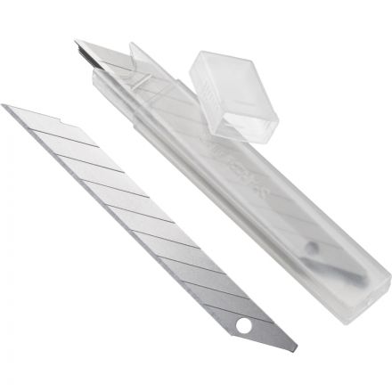 Лезвие для ножей запасное TOPFORT 9мм сегм.,сталь,30град,10шт/уп Лезвие для ножей запасное TOPFORT 9мм сегм.,сталь,30град,10шт/уп