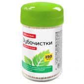 Зубочистки деревянные OfficeClean, 250шт., в баночке