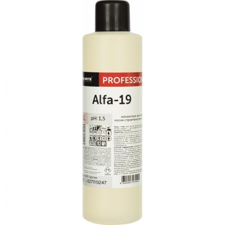 Профхим послестрой кисл д/удал цемента,затирок,ржавч Pro-Brite/ALFA-19, 1л