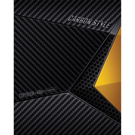 Тетрадь А5, 48 л., HATBER, скоба, клетка, выборочный лак, "CarbonStylee" (микс в спайке), 068127, 48Т5вмВ1 Тетрадь А5, 48 л., HATBER, скоба, клетка, выборочный лак, "CarbonStylee" (микс в спайке), 068127, 48Т5вмВ1