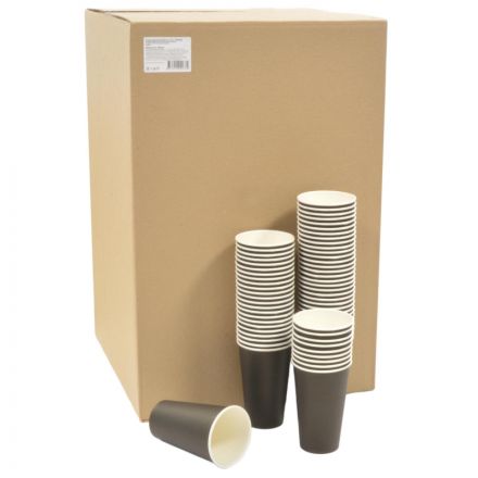 Стакан одноразовый бум. 1-сл 400мл 18OZ ЧЕРНЫЙ 1000шт/кор Стакан одноразовый бум. 1-сл 400мл 18OZ ЧЕРНЫЙ 1000шт/кор