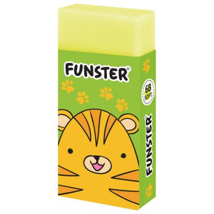 Ластик FUNSTER (ФАНСТЕР) "ANIMALS", 50х24х10 мм, прямоугольный, картонный держатель, экологичный ПВХ, ассорти, 272730 Ластик FUNSTER (ФАНСТЕР) "ANIMALS", 50х24х10 мм, прямоугольный, картонный держатель, экологичный ПВХ, ассорти, 272730