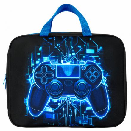 Папка на молнии с ручками BRAUBERG KIDS А4, 1 отделение, полиэстер, 80 мм, "Digital gamepad", 273316 Папка на молнии с ручками BRAUBERG KIDS А4, 1 отделение, полиэстер, 80 мм, "Digital gamepad", 273316