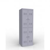 Шкаф для одежды ШР-24 серый (600х500х1850 мм)