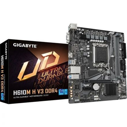 Материнская плата Gigabyte H610M H V3 DDR4 s1700 Intel H610 2xDDR4 mATX Материнская плата Gigabyte H610M H V3 DDR4 s1700 Intel H610 2xDDR4 mATX