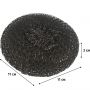 Губка-мочалка  из нерж.стали 1шт/уп, 40 гр,11x11x3.5 см