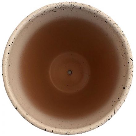 Горшок керамический Терраццо с подстав.,4,7л.,Д215 Ш215 В200,белый,BH-93-3