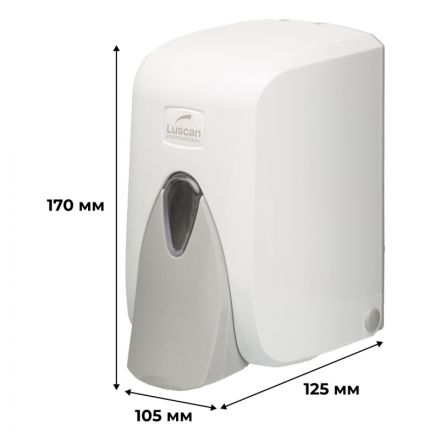 Дозатор для жидкого мыла Luscan Professional пластиковый 0.5 л (бело-серый) Дозатор для жидкого мыла Luscan Professional пластиковый 0.5 л (бело-серый)