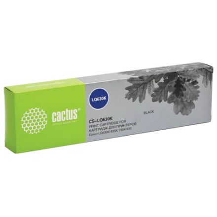 Картридж матричный CACTUS (CS-LQ630) для EPSON LQ-630K/635K/730K, черный, ресурс 2 млн. знаков Картридж матричный CACTUS (CS-LQ630) для EPSON LQ-630K/635K/730K, черный, ресурс 2 млн. знаков