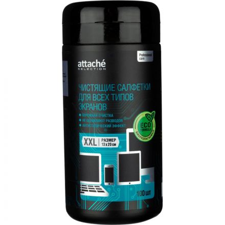 Салфетки Promega office Professional в тубе для экранов (100 штук)