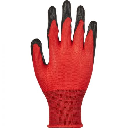 Перчатки защитные нейлоновые с нитриловым обливом 12пар/уп Перчатки защитные нейлоновые с нитриловым обливом 12пар/уп