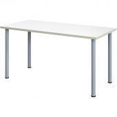Стол обеденный Комус МДС 150х70 белый пл/серый Стол обеденный Комус МДС 150х70 белый пл/серый