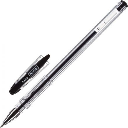 Ручка гелевая Attache City черная (толщина линии 0.5 мм)