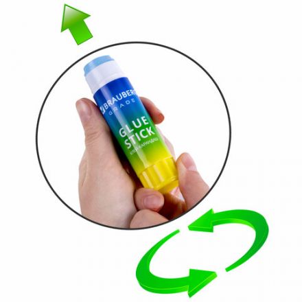 Клей-карандаш в градиентном корпусе BRAUBERG "Grade", 21 г, PVP-основа, ассорти, 271247 Клей-карандаш в градиентном корпусе BRAUBERG "Grade", 21 г, PVP-основа, ассорти, 271247