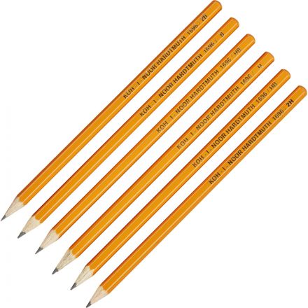 Набор чернографитных карандашей Koh-I-Noor 1696 заточенные (HB, H, B, 2H, 2B)