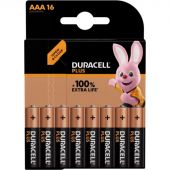 Батарейка Duracell PIus LR03 AAA BL16 Alkaline 1.5V 16шт/уп Батарейка Duracell PIus LR03 AAA BL16 Alkaline 1.5V 16шт/уп