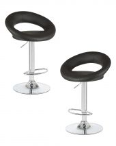 Набор 2 шт Стул барный DOBRIN MIRA, чёрный