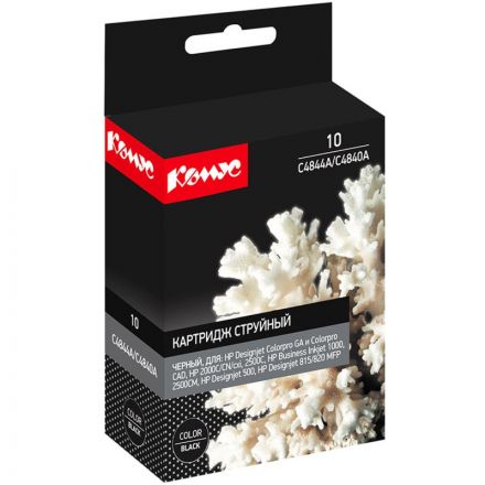 Картридж струйный Комус 10 C4844A чер. для HP Inkjet1000/1100d/dtn Картридж струйный Комус 10 C4844A чер. для HP Inkjet1000/1100d/dtn